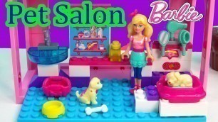 'Mini Barbie Doll Puppy Dog Pet Salon Playset Mega Bloks Animal Care Set Toy Review Build \'n Style'