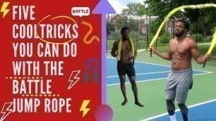 '5 Battle rope jump rope tricks'