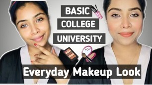 'Everyday Basic Makeup for Beginners | College/University/Office Regular Makeup | 5 minutes Makeup'