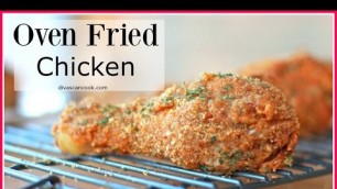 'Crispy, Juicy Oven Fried Chicken Drumsticks Recipe'