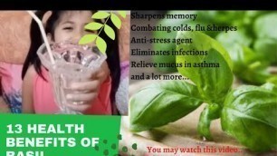 'Basil juice for Kids | Basil plant'