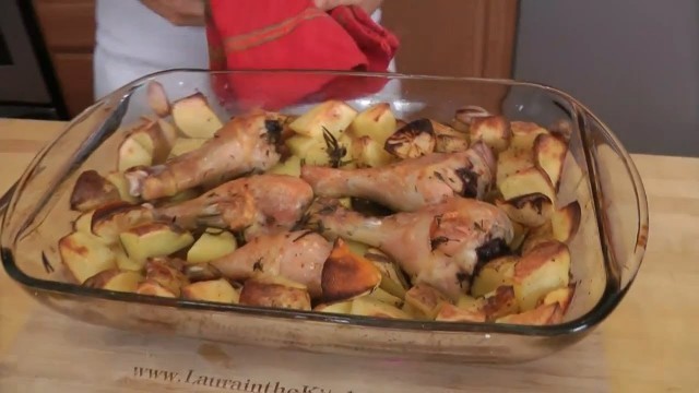 'Roasted Chicken and Potato Bake - Recipe by Laura Vitale - Laura in the Kitchen Ep 199'