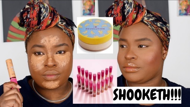 'I TRIED THE I HEART REVOLUTION CONCEALER AND BAKING POWDER  - ON DARK SKIN | JENNY FYN'