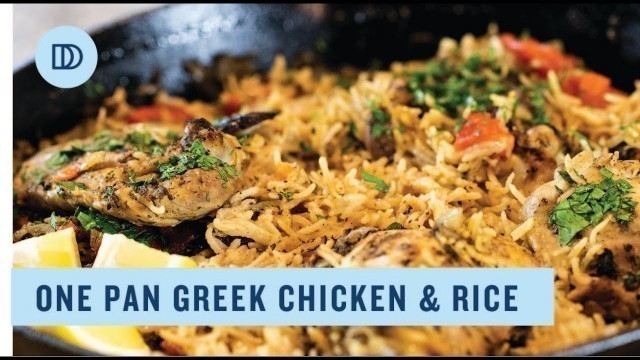 'One Pot Greek Chicken & Rice / READY IN UNDER 60 MINUTES!'