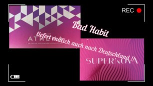 'Bad Habit Makeup deutsch |Bad Habit liefert nach Deutschland|Athena Palette vs.Desert Dust Palette'