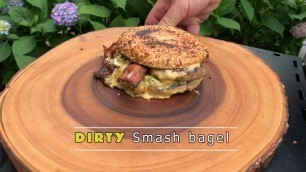 'Dirty Smash Bagel Sandwich on the Camp Chef Griddle (Amazing Breakfast Sandwich)'