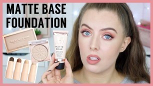 'MAKEUP REVOLUTION MATTE BASE | Foundation, Concealer & Powder Review + Wear Test | Beauty District'