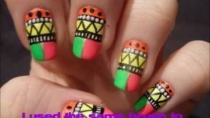 'My Entry To Takenlibrabytch I\'m a 80\'s baby nail art contest!!'