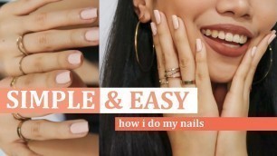 'HOW I DO MY NAILS AT HOME | Basic nail hacks that every girl should know'