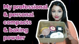 'My Professional and Personal Compacts and Baking powder || Neha Beauty Hub'