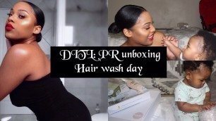 'DAY IN THE LIFE: UNBOXING PR PACKAGES & BABY HAIR CARE ROUTINE | 4C HAIR | SOUTH AFRICAN YOUTUBER'