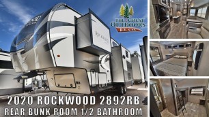 Updated 2020 ROCKWOOD 2892RB 1/2 bathroom Bunkhouse Outside Kitchen Fifth Wheel RV Camper