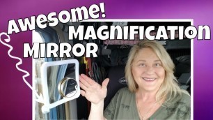 10X Magnifying Makeup / Travel Mirror | Get Ready With Me and Review!