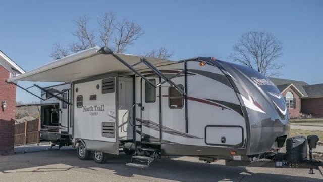 2017 Heartland North Trail 33BKSS Bunkhouse Travel Trailer Walk-Around Tutorial Video