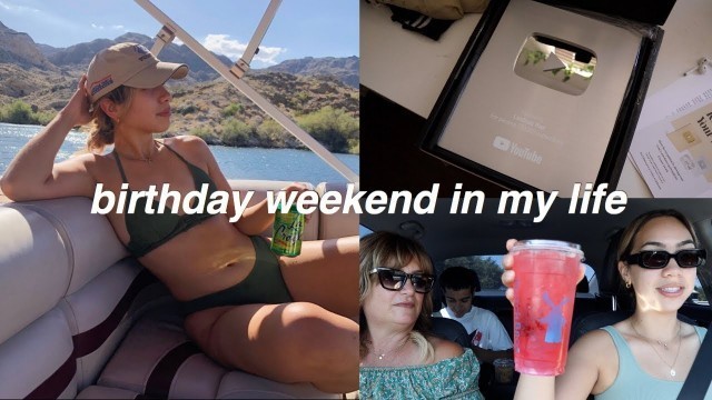 VLOG 21: Arizona birthday trip, trying Dutch Bros + unboxing my 100k plaque!