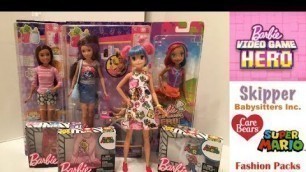 'Customized Barbie / Super Mario & Care Bears Fashion Packs / Babysitters Inc / Barbie + Skipper'