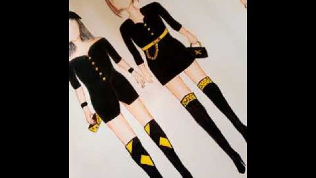 'fashion drawings _ رسومات أزياء