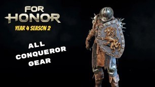 'All Conqueror gear/weapons (year 4 season 2) - For Honor'