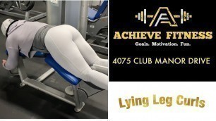 'Lying Leg Curls at Achieve Fitness in Pueblo Colorado'