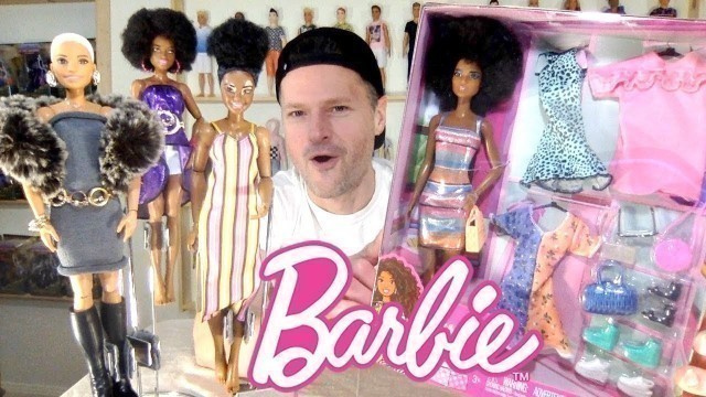 'BLACK HISTORY MONTH EXCLUSIVE BARBIE WITH FASHIONS WWE MADE TO MOVE DOLL UNBOXING REVIEW'