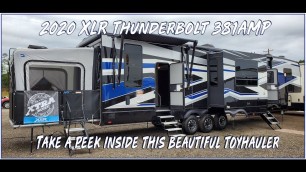 Toy Hauler Fifth Wheel 2020 XLR Thunderbolt 381AMP Forestriver RVS  Couchs RV Nation a RV Wholesaler