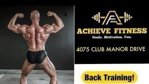 'Machak Back Training at Achieve Fitness'