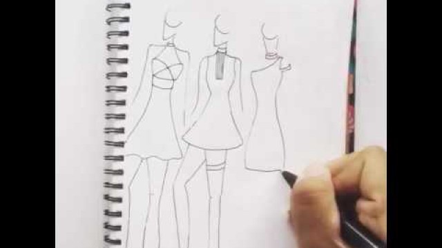 'basic stick figure fashion illustrations for begginers'