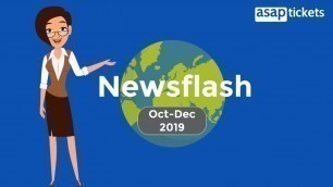 ASAP Tickets Newsflash October–December 2019 | Asaptickets.com