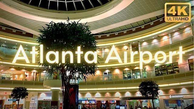 Atlanta Airport Tour Train 4k ATL Hartsfield-Jackson