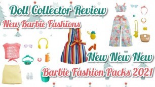 'Doll Collector Review New Barbie Fashion Packs 2021 Happy New Year Barbie Fashions'