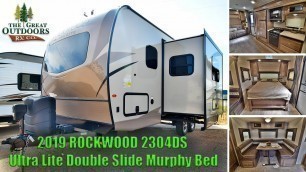 2019 ROCKWOOD 2304DS Ultra Lite Double Slide Murphy Bed Camper RV Colorado Dealer