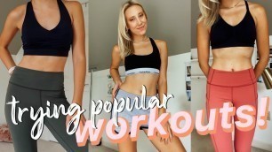 'Comparing Fitness Youtuber\'s Workouts *for a week*'