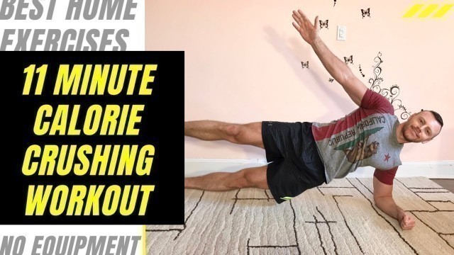 'CALORIE CRUSHING 11 MINUTE CORE WORKOUT VIDEO! Achieve fitness goals!'