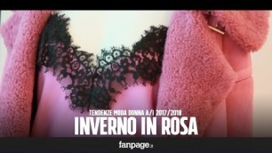 'Un \"inverno rosa\" sfila alla Milano Fashion Week A/I 17-18'