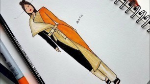 'Work Outfit || Fashion Drawing'