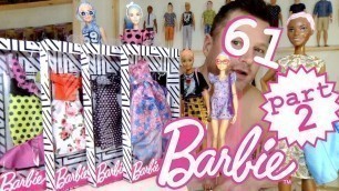 'BARBIE 61st BIRTHDAY PART 2 COLOR REVEAL FASHION PACK MAKEOVER MADE TO MOVE WWE DOLL UNBOXING REVIEW'