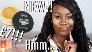 'Testing NEW Sleek FACE FORM BAKING & SETTING POWDER 2020 | SHADE BANANA | DARK SKIN'