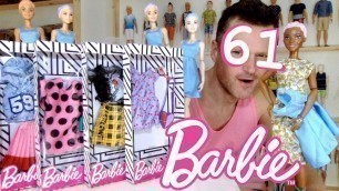 'BARBIE 61st BIRTHDAY COLOR REVEAL FASHION PACK MAKEOVER MADE TO MOVE WWE DOLL UNBOXING REVIEW'