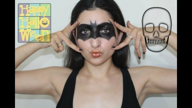 'BATGIRL Halloween makeup tutorial 2017  || RIA CHAUDHARY'