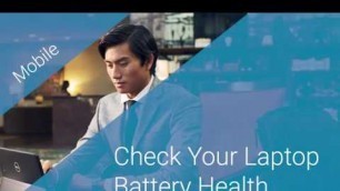 'How to Check your Battery Health - DELL'