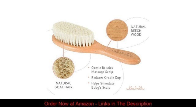 '⚡️ Ullabelle 4 Piece Wooden Baby Hair Brush and Comb Set for Newborns & Toddlers in Chic Gift Box -'