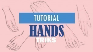 'fASHION ILLUSTRATION  TUTORIAL DRAWING HANDS'