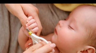 'Newborn nail care..how to cut Newborn nails'