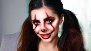 'More Last-Minute DIY Halloween Costume Makeup Ideas (IT PENNYWISE CLOWN TUTORIAL)'