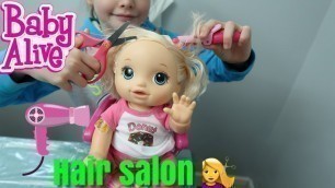 'BABY ALIVE Hair Salon babys Pumkins First Hair Cut'