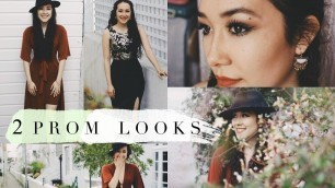 'CHOOSE MY PROM OUTFIT  || grwm affordable dresses hair makeup ideas 2017'