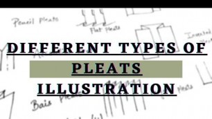 'Types Of Pleats | Pleats Illustration | Fashion Drawing | Eleache Trends | NS'