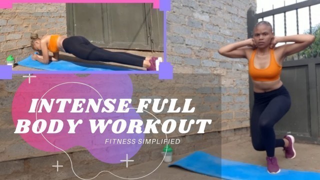 'Intense Fully Body Workout ft HERBALIFE ||South African Fitness Youtuber'