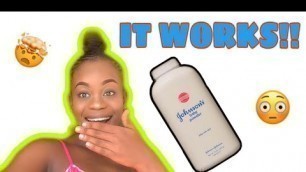 'BAKING/SETTING MAKEUP W/BABY POWDER!! DOES IT ACTUALLY WORK???'