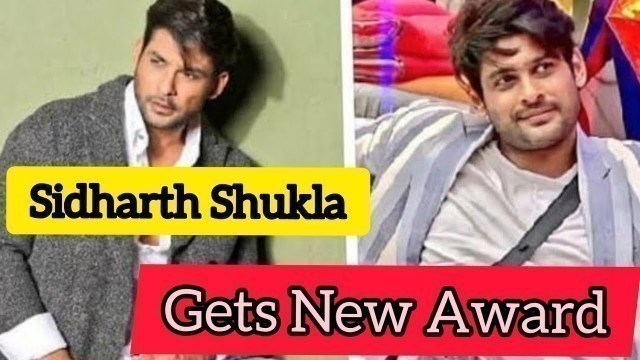 'Sidharth Shukla Gets New Award , Becomes Fashion Icon Of The Week | #Sidharthshukla #fashionicon'